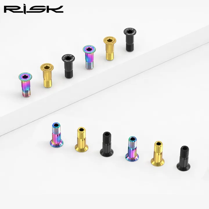 RISK%202pcs/bag%20Road%20Mountain%20Bike%20Bicycle%20M5*14.2mm%20Shift%20Rear%20Derailleur%20Pulley%20Jockey%20Wheel%20Fixing%20Bolts%20Screws%20Titanium%20Alloy%20-%20Image%205