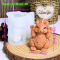 Cute Squirrel Candle Silicone Mold 3D Pinecone Scented Plaster Mold DIY Chipmunk Animal Soap Epoxy Resin Crafts Making Mold.