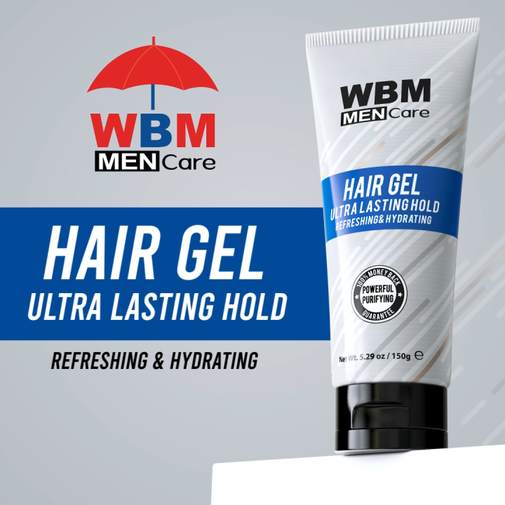 WBM Ultra Lasting Hold Hair Styling Gel For Men (150g)