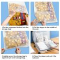 10 Pack Travel Storage Bags for Clothes, Clear Reusable Bags Plastic Ziplock Bags Luggage Organizer Pouch for Clothes Towels.