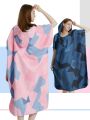 Surf Poncho Towel Poncho Quick-Dry Towel Hoodie Microfiber Beach Robe Changing Poncho Swim Towel Beach Poncho For Adults (A5). 