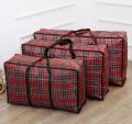 Heavy Duty Extra Large Storage Bags Plaid Moving Bags Totes with Zipper for Clothing Blanket Storage Bags College Supplies Boxes. 