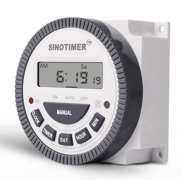 Off Digital timer with protective cover On 7 days Programmable 1NO ...
