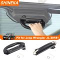 SHINEKA Car Tailgate Glass Handle for Jeep Wrangler JL 2018 2019 2020 2021 2022 2023 2024 Up Rear Door Window Handle Accessories.