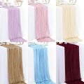 1pc Cheesecloth Table Runner Country Style Gauze Cheese Cloth Tablecloth For Wedding Bridal Shower Baby Shower Birthday Party. 