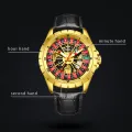 ONOLA New Brand Design Men Mechanical Watches Creative Rotating Dial Roulette Automatic Watch Men Luminous Waterproof Watches. 