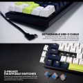 Fantech Mechanical Keyboard (Atom 63) (Mori Edition) and Atom 81 (Mizu Edition) RGB 3 Pins Hot swappable ---RED & BLUE SWITCH. 