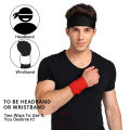 Sweat Headband Men and Women Sports Antiperspirant Headscarf Hair Band Headscarf Head Guard Antiperspirant Sport Headband Lace-up Fitness Running Yoga Sports Cycling Basketball. 