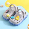 Summer Kids Sandals Hole Children's Shoes Slippers Soft Anti-Skid Cartoon DIY Design Hole Baby Shoes Sandy Beach For Boys Girls. 