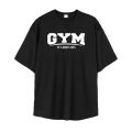 Oversized Loose Running T-Shirts Mens Gym Warriors Fitness Sports Half Sleeve T Shirt Summer Mesh Quick Dry Breathable Clothing.