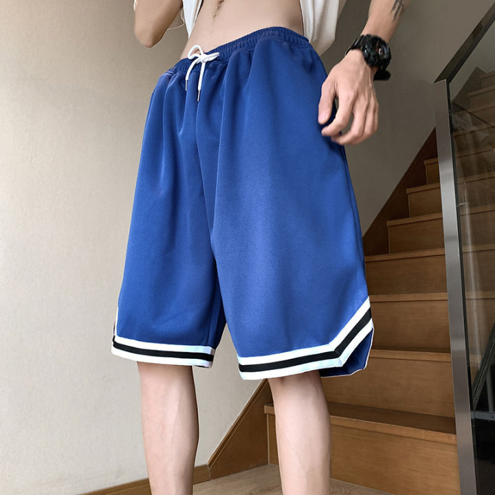 High%20Quality%20Summer%20Men's%20Basketball%20Shorts%20Loose%20Quick%20Dry%20Streetwear%20Casual%20Knee%20Length%20Trousers%20Male%20-%20Image%204