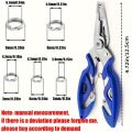 100pcs/200pcs High Strength Heavy Stainless Steel Split Ring Lure Connector with Fishing Pliers. 