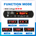 DC 9V 12V Bluetooth 5.0 MP3 Decoder Board Audio Module USB TF AUX FM Radio Wireless Car Music Player With Remote Control Mic. 