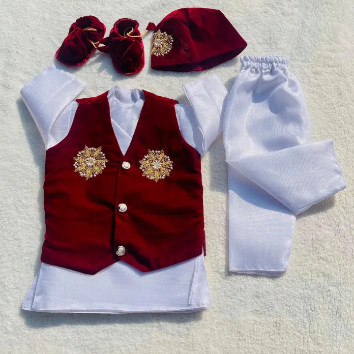 Kidssansar%20-%20Baby%20Boy%20Rice%20Feeding%20Pasni%20Ceremony%20Dress%20-%20Image%202