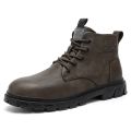 Winter Men Boots Outdoor Leather Ankle Boots Lightweight High Top Casual Boots Designer Male Work Boots Classic Handmade Boots. 