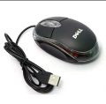 DELL Wired Usb Optical Mouse - Small Size, Ultra-Sensitive, Red Light, Original. 