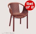 Original Citizen 2pc Crystal Plastic Chairs-Crystal Plastic  Chairs For indoor/outdoor & Lawn Chairs. 