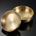 Heat Insulated Stainless Steel Bowl Mixing Bowl Double Layer Rice Bowls Metal Ice Cream Soup Bowls for Kitchen Flatware. 
