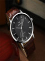 Original Watch Bracelet set Waterproof Retro Style Black Leather Strap Watch for Man's LA0265. 