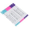Water Soluble Disappearing Pen Stitch Marker Draw Grid on Fabric Embroidery Temporary Water Erasable Marking Refills Sewing Tool.