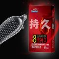 10Pcs Particles Dotted Condoms - Long last Lube Condoms. 