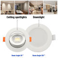 10pcs CCT 3000/4000/6500K Spot Led Downlight Anti-glare Ceiling Lamp Foldable Spotlights for BedRoom Bathroom Surface Mounted. 