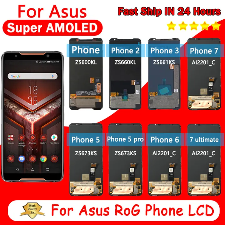 Super AMOLED Series Screen LCD For ASUS ROG Phone 1 2 3 5 5S 5S Pro 5 ...