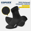 COPOZZ 3MM/5MM Neoprene Kevlar Diving Socks Anti-Slip Wetsuit Elasticity Surfing Boots Quick Dry Durable Swimming Thermal Socks. 