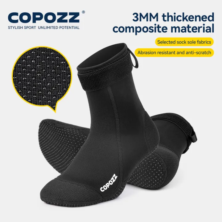 COPOZZ%203MM/5MM%20Neoprene%20Kevlar%20Diving%20Socks%20Anti-Slip%20Wetsuit%20Elasticity%20Surfing%20Boots%20Quick%20Dry%20Durable%20Swimming%20Thermal%20Socks%20-%20Image%207