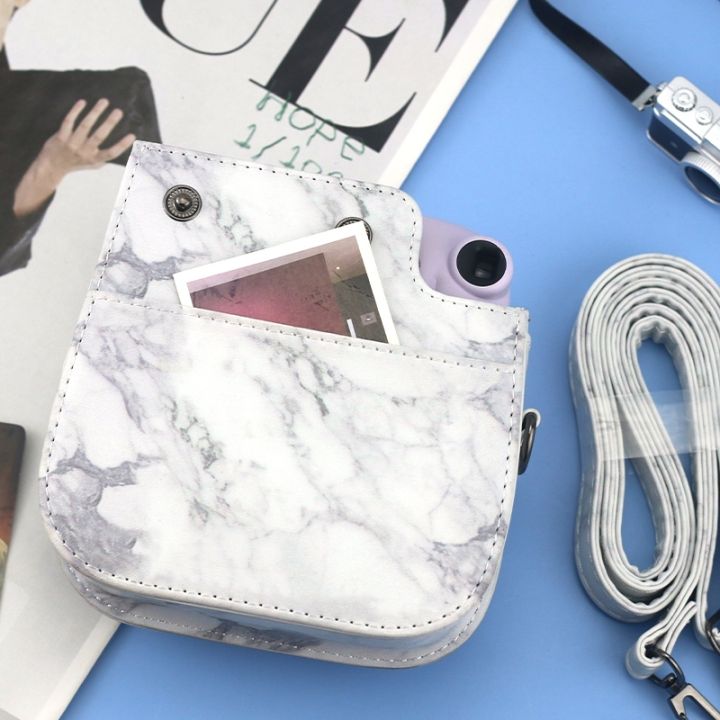 Marble%20PU%20Leather%20Bag%20For%20FUJIFILM%20instax%20mini%2011%20/%209%20/%208%20Camera%20Full%20Body%20Protective%20Shell%20Case%20with%20Strap%20-%20Image%204