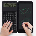 Foldable Scientific Calculator 10-Digit Digital Large Display with an Erasable Writing Tablet Digital Drawing Pad Math Calculato. 