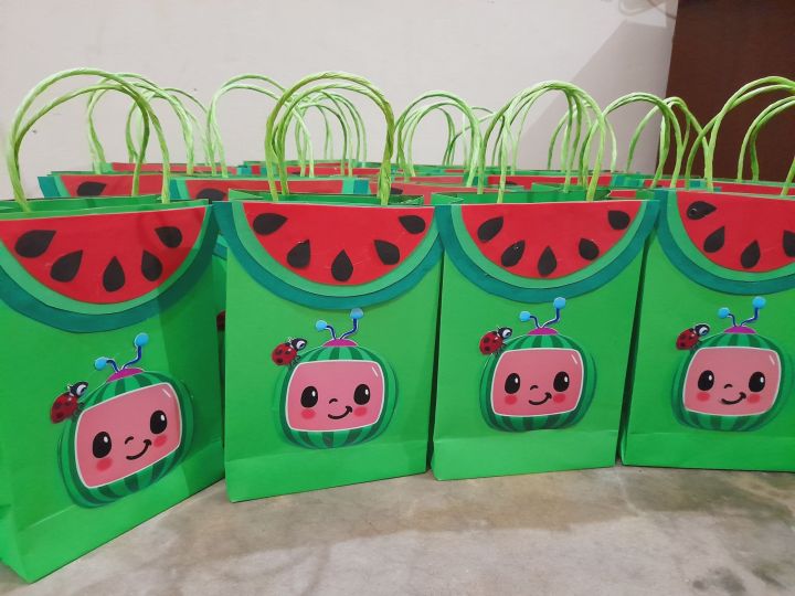 Cocomelon Theme Goody bag for kids/ goody box/  favour box / for children birthday parties