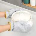 Water proof dishwashing gloves . Multiple use kitchen dish washing gloves free size. 