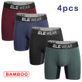 4 pcs Bamboo Men Underwear Boxers Breathable Mens Boxershorts Men's Panties Underpants Plus Size Fashion Boxers Briefs Trunks.
