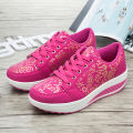 Women Leather Casual Sneakers Fashion Comfortable Platform Walking Shoes Wedge Moccasins Breathable Loafers Zapatos De Mujer. 