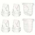 6PCS Duckbill Valve & Silicone Diaphragm Compatible with Eufy S1 Pro/S1/E10, NCVI/Zooawa/Nuliie S32 Breast Pump Accessories.