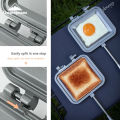 CAMPINGMOON TT-1315 Double-Sided Non-Stick Bread Sandwich Toast Clamp Multi-Purpose Camping Breakfast Clip Pan Baking Tray.