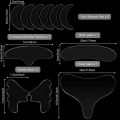 Reusable Anti Wrinkle Eye Chin Forehead Skin Care Pads 100% Medical Grade Silicone Reusable Face Lifting Invisible Patches. 