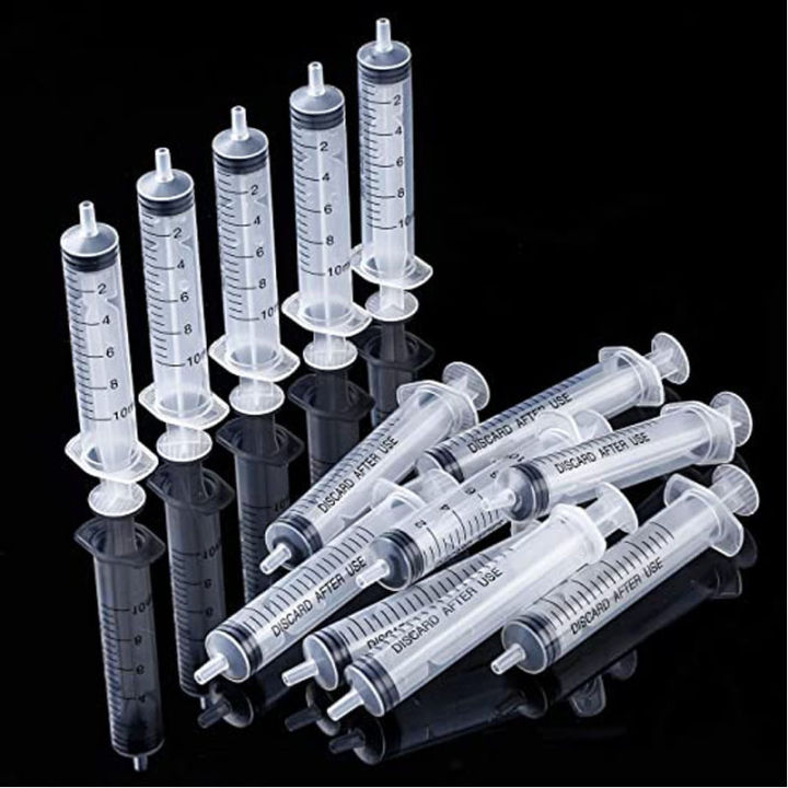 There Is No Needle!  5, 10, 20, 50, 100Pcs Reusable 10ML Plastic Nutritional Health Measuring Syringe Tool, Sampling Syringe