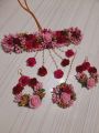 গায়ে হলুদের গহনা/artificial flower ornaments. Colour customize.