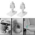 Plastic Toilet Seat Hinge Repair Bolts + Fitting Screws +Washers Kit Accessories Universal Household Replacement.