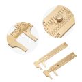 Brass Sliding Gauge Vernier Caliper Ruler Measuring Tool Double Scales mm/inch Double Scale Vernier Caliper Vernier Caliper. 