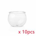 Round Small Plastic Dessert Cups Mini Clear Plastic Bowls, Recyclable, Shatter Resistant, Clear Plastic Plastic Salad Bowls.