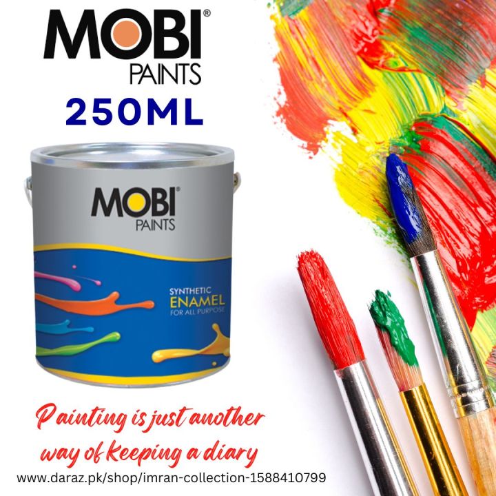 Super Gloss Synthetic Enamel Paint For Wood & Metal All Colors Available 250ml Small Pack