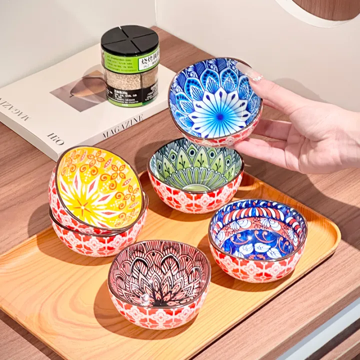 3/6PCS%20Bohemian%20Ceramic%20Sauce%20Bowls%20-%20%20Small%20Dishes%20for%20Home%20Cooking,%20Sushi,%20BBQ,Snacks%20%7C%20Dishwasher/Microwave%20Safe%20for%20Home%20-%20Image%204