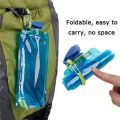 1pc 700ml Portable Ultra Light Folding Soft Water Bag For Outdoor Sports & Camping, With Handle & Hanging Hook Camping Stuff. 