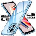 For Xiaomi Redmi Note 12 4G Global Silicone Airbag cover Shockproof Transparent Protective Clear Back Cover TPU Case .