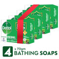 Dettol Soap Original 70gm Quad Pack Combo (70gm X 4).