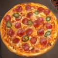 1pc Warm and Cozy Pizza Flannel Blanket - Perfect for Travel and Home Use.