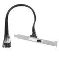 RGEEK Motherboard External Power Switch HDD LED Restart Button Extension Power Cable for PC Case Chassis PCI Baffle. 